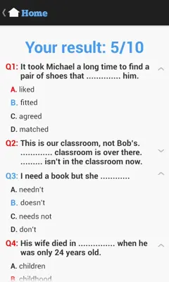 English Grammar Test android App screenshot 2